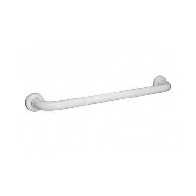 Barre de main fer zingué WCCARE blanc simple 60 cm