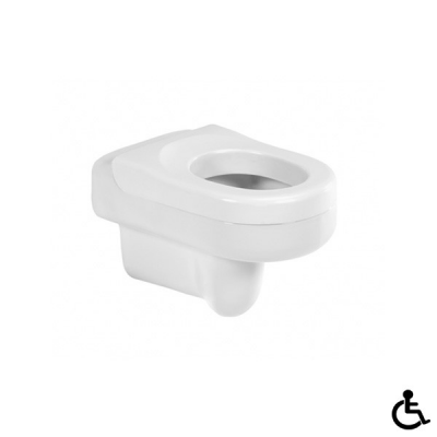 Cuvette porcelaine NEW WCCARE blanc suspendue 38x47.1x39 cm