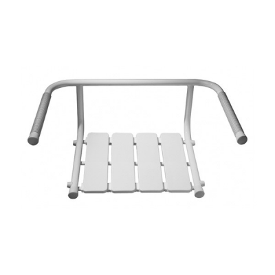 Siége fer zingué WCCARE blanc pour baignoire 70 cm
