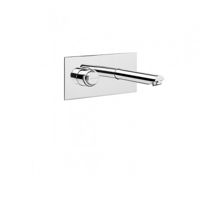 Robinet pour lavabo laiton ICONE chromé encastrable temporisé
