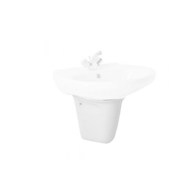 Demi colonne pour lavabo AVEIRO blanc céramique 31.5x36x26 cm