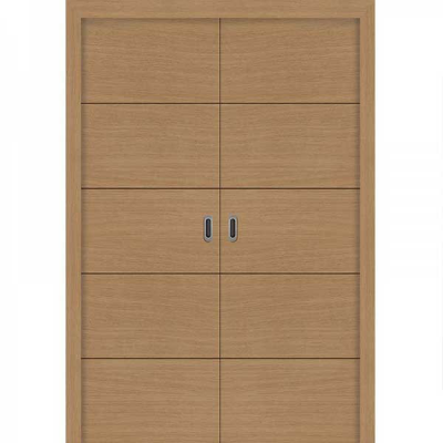 Porte SD CHÊNE CLAIR HORIZONTAL PANTOGRAPHIE  coulissante 160cm