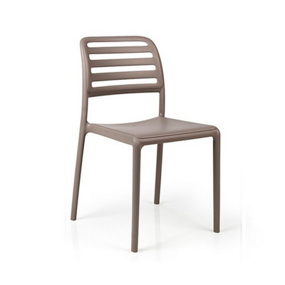 Chaise polypropylène et fibre de verre COSTA Bistrot Tortora 83x49x54 cm