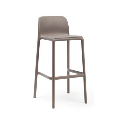 Tabouret polypropylène et fibre de verre traité anti UV FARO Tortora haut 97x49x51 cm
