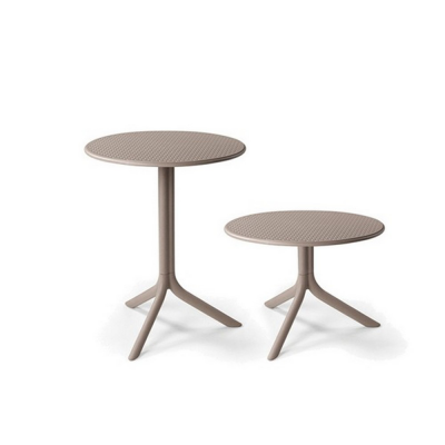 Table polypropylène et fibre de verre STEP Tortora diamètre 60,5 cm