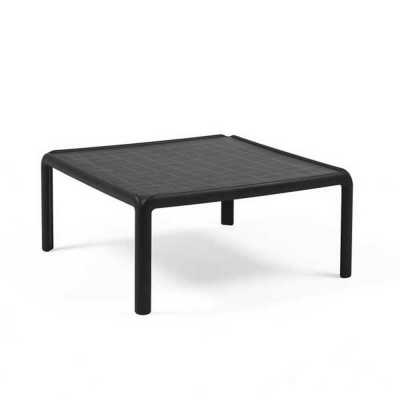 Table polypropylène et fibre de verre traité anti UV ARIA Antracite carrée empliable 32x70x70 cm