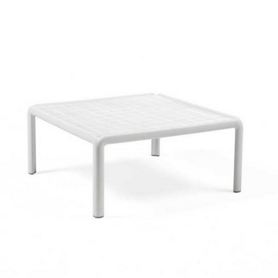 Table polypropylène et fibre de verre traité anti UV ARIA Blanc carrée empliable 32x70x70 cm