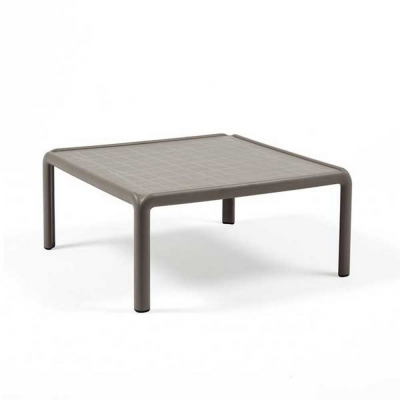 Table polypropylène et fibre de verre traité anti UV ARIA Tortora carrée empliable 32x70x70 cm