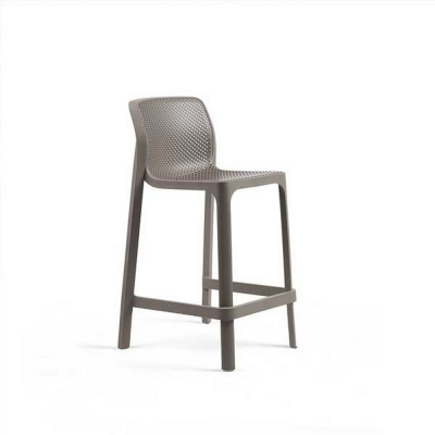 Tabouret polypropylène et fibre de verre traité anti UV NET Tortora avec patins anti-dérapants 101x49x52 cm