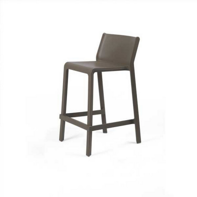Tabouret polypropylène et fibre de verre traité anti UV TRILL Tabacco mini 85x47x50 cm