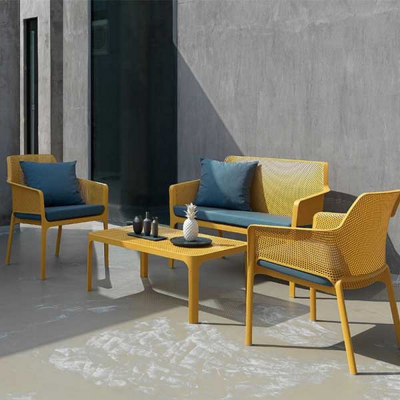 SIEGE NET RELAX BLANC+ASSISE SARDINIA BLEU