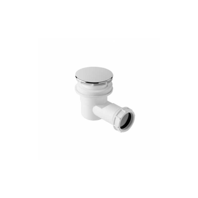 Vidage chromé pour receveur de douche 60 mm