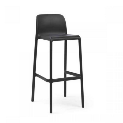 Tabouret polypropylène et fibre de verre traité anti UV FARO Antracite haut 97x49x51 cm