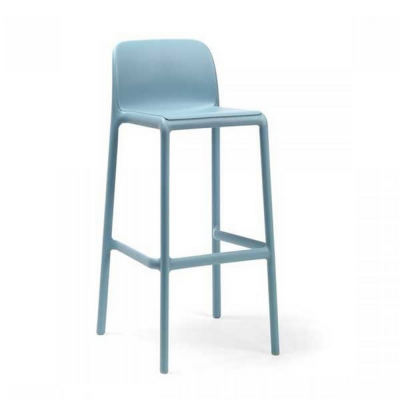 Tabouret polypropylène et fibre de verre traité anti UV FARO Bleu celeste haut 97x49x51 cm