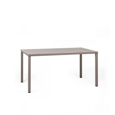 Table DurelTOP en polypropylène traité anti-UV CUBE Tortora empliable 75x140x80 cm