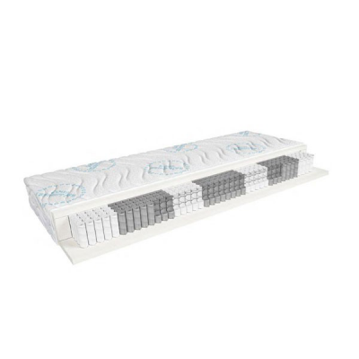 Matelas révisible en mousse polyuréthane 7 zones de confort housse amovible H3-dur MERIDA 140x200 cm