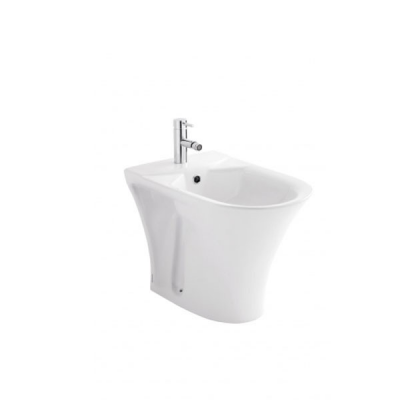 Bidet à poser JADE blanc porcelaine vitrifiée 59x37x41 cm
