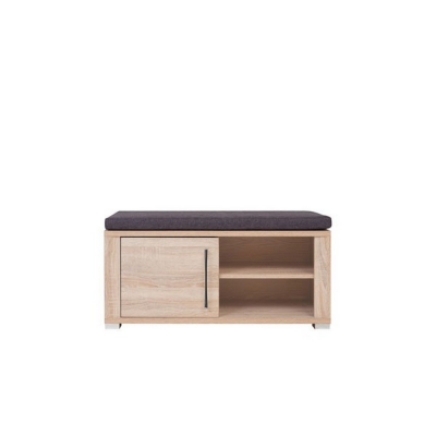 MEUBLE CHAUSSURES GO AVEC ASSISE CHÊNE CLAIR