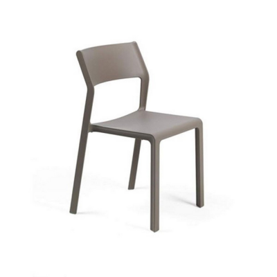 Chaise polypropylène et fibre de verre TRILL Bistrot Tortora 82x50x51 cm