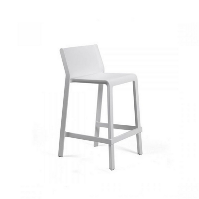 Tabouret polypropylène et fibre de verre traité anti UV TRILL Blanc mini 85x47x50 cm