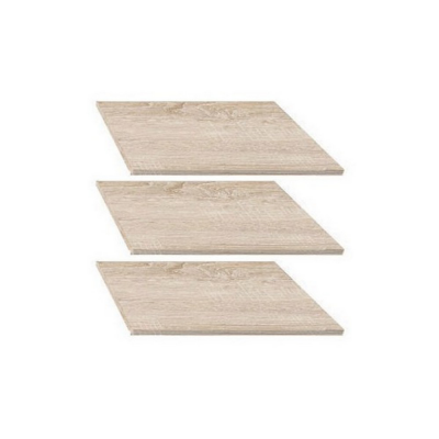 SET DE 3 ETAGERES 75 CHÊNE POUR GARDE ROBE NEPO