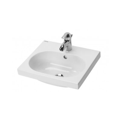 Lavabo porcelaine vitrifiée WCKIDS blanc rectangulaire 43x38 cm