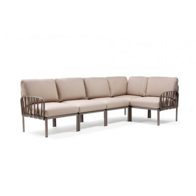 SALON KOMODO5 TORTORA/BEIGE CANVAS SUNBRELLA