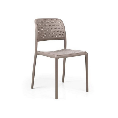 Chaise polypropylène et fibre de verre BORA Bistrot Tortora 83x49x54 cm