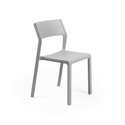 Chaise polypropylène et fibre de verre TRILL Bistrot Gris 82x50x51 cm
