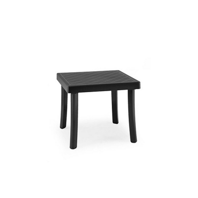 Table polypropylène et fibre de verre traité anti UV RODI Antracite démontable 40x46x46 cm