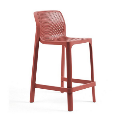 Tabouret polypropylène et fibre de verre traité anti UV NET Corallo mini 90x48x51 cm