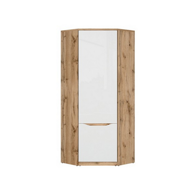 GARDE ROBE NUIS 1PORTE CHÊNE WOTAN/BLANC BRILLANT