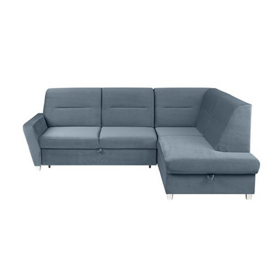 CANAPE ANGLE GAUCHE SOTELO II FONCTION LIT ET RANGEMENT BLEU SOLO 262
