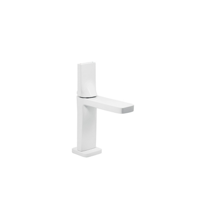 Mitigeur de lavabo senior laiton LINE 42 blanc chromé sans vidage