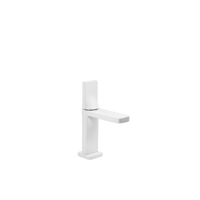 Mitigeur de lavabo laiton LINE 42 blanc/chromé sans vidage