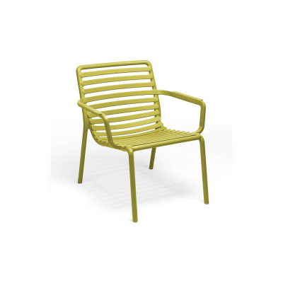 Chaise polypropylène et fibre de verre DOGA RELAX Jaune pera 76x70x75 cm
