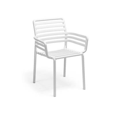 Chaise polypropylène et fibre de verre DOGA Blanc 83x60x56 cm