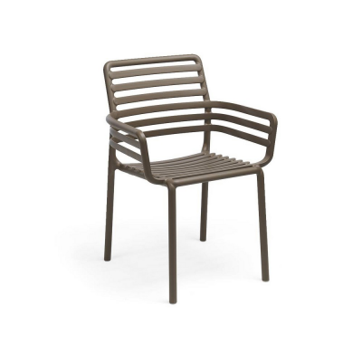 Chaise polypropylène et fibre de verre DOGA Tabacco 83x60x56 cm