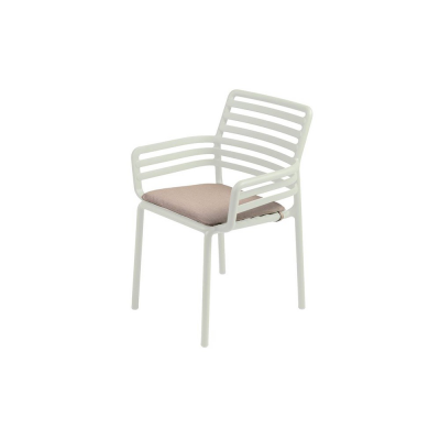 Assise pour Chaise fibre acrylique teintée en fils DOGA Beige lino traitée 4x40x43 cm