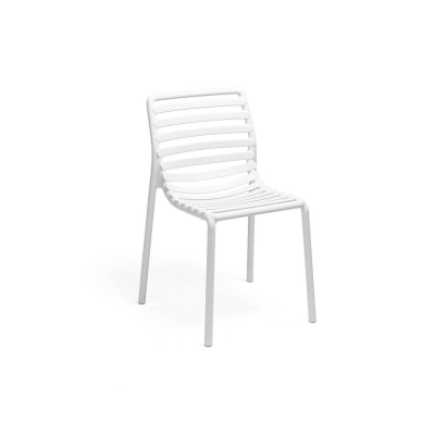 Chaise polypropylène et fibre de verre DOGA Bistrot Blanc 82x53x55 cm