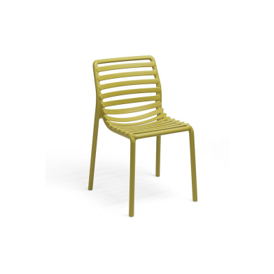 Chaise polypropylène et fibre de verre DOGA Bistrot Jaune pera 82x53x55 cm