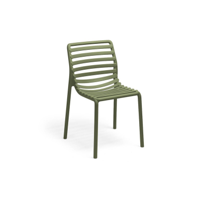 Chaise polypropylène et fibre de verre DOGA Bistrot Vert agave 82x53x55 cm