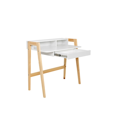 Bureau BRENT blanc alpin 96x55 cm 1 tiroir