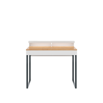 Bureau DARIN chêne arlington naturel/ blanc alpin 100 cm