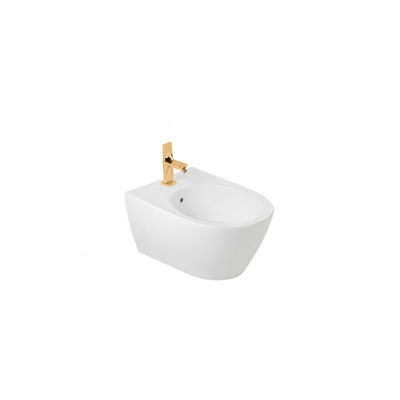 Bidet à poser SANLIFE blanc chine vitreuse 60x38x41 cm