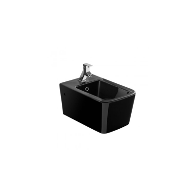 Bidet suspendu ADVANCE noir céramique 35x27.5x53.5 cm