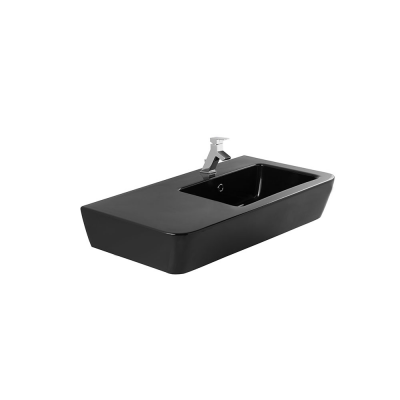 Lavabo céramique ADVANCE noir rectangulaire 90x52 cm