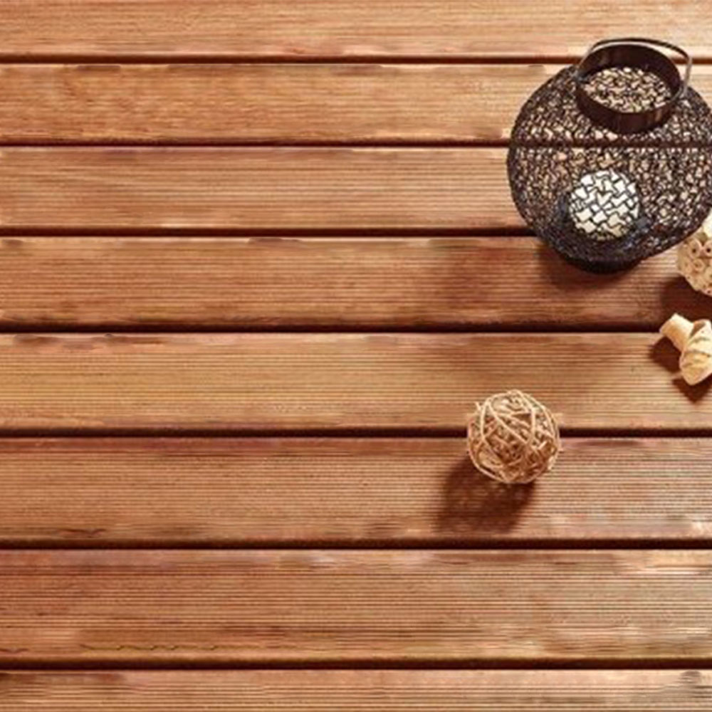 Decking PIN Sylvestre traité autoclave rainuré Marron Classe 4 L300 ...