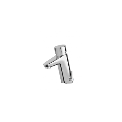Mitigeur de lavabo laiton LOCK chromé temporisé avec kit de fixation