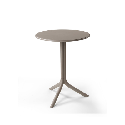 Table polypropylène et fibre de verre traité anti UV SPRITZ Tortora double hauteur 76-40x60 cm